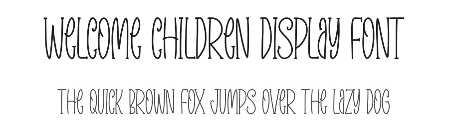 Welcome Children Display Font by Minimalist Eyes — Display Font