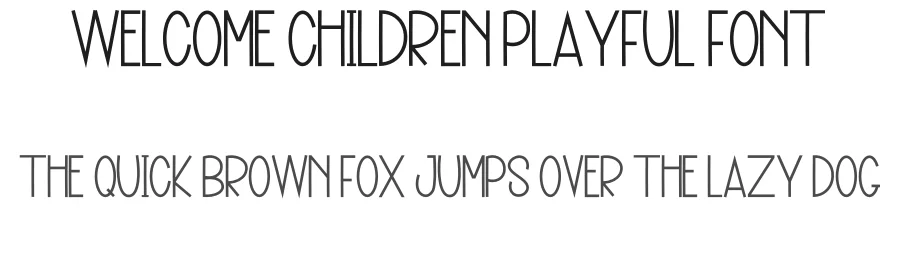 Welcome Children Playful Font by inermediaSTUDIO — Display Font