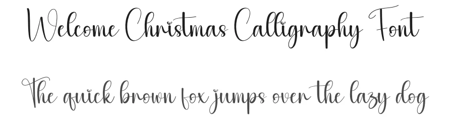 Welcome Christmas Calligraphy Font by andikastudio — Script Handwritten Font