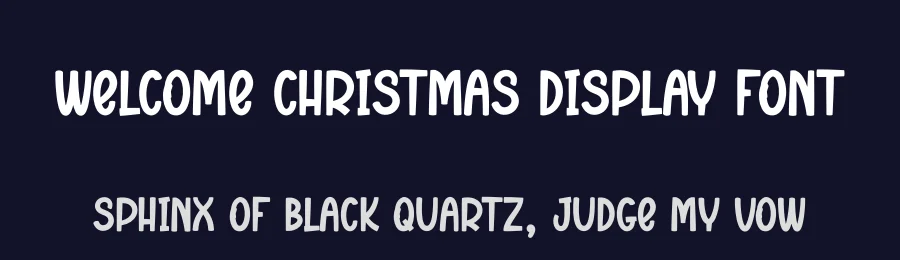 Welcome Christmas Display Font by andikastudio — Display Font — thumbnail 2