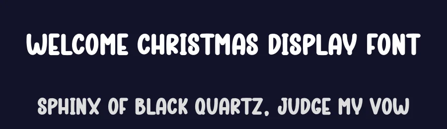 Welcome Christmas Display Font by creativeletter — Display Font — thumbnail 2