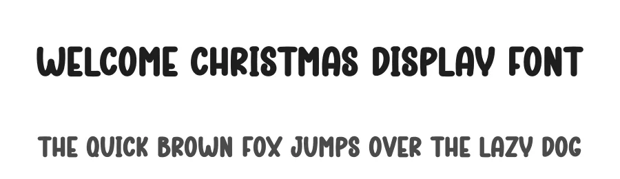 Welcome Christmas Display Font by creativeletter — Display Font