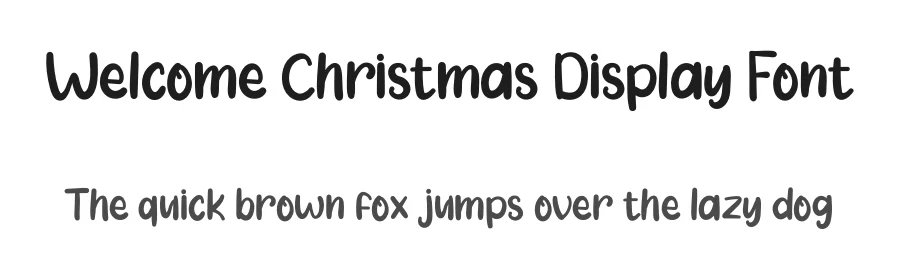 Welcome Christmas Display Font by inermediaSTUDIO — Display Font