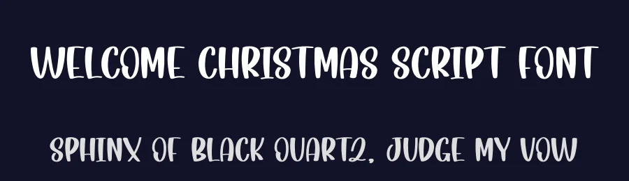 Welcome Christmas Script Font by creativeletter — Display Font — thumbnail 2