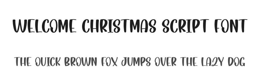 Welcome Christmas Script Font by creativeletter — Display Font