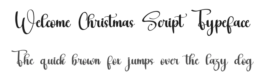 Welcome Christmas Script Typeface by inermediaSTUDIO — Script Handwritten Font