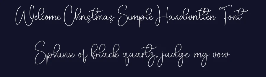 Welcome Christmas Simple Handwritten Font by creativeletter — Script Handwritten Font — thumbnail 2