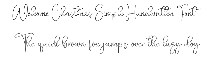 Welcome Christmas Simple Handwritten Font by creativeletter — Script Handwritten Font