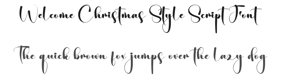 Welcome Christmas Style Script Font by creativeletter — Script Handwritten Font