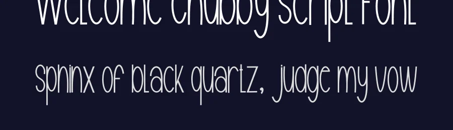 Welcome Chubby Script Font by inermediaSTUDIO — Display Font — thumbnail 2