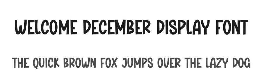Welcome December Display Font by andikastudio — Display Font