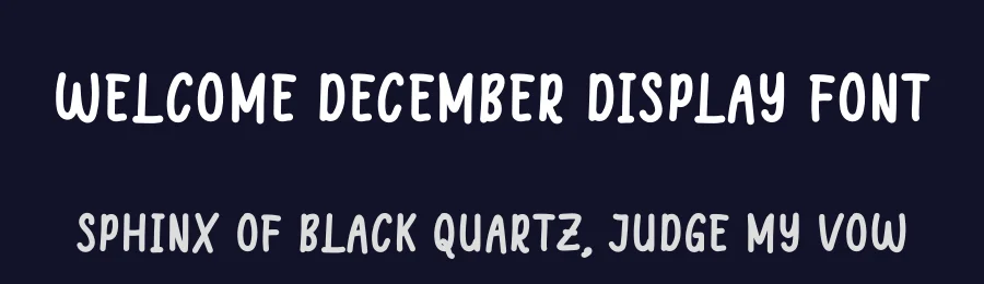 Welcome December Display Font by andikastudio — Script Handwritten Font — thumbnail 2
