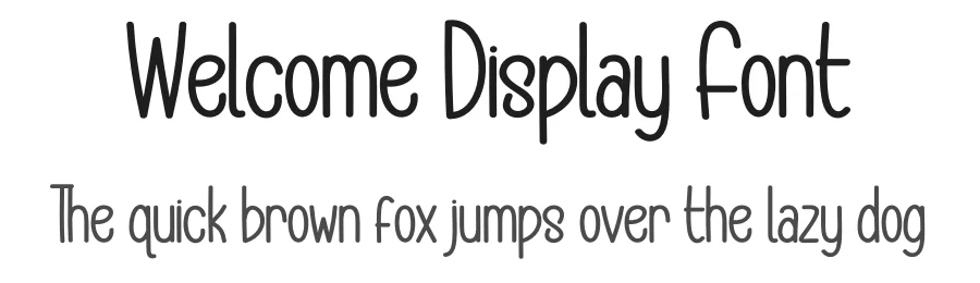 Welcome Display Font by Wati Studio โ Display Font