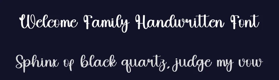 Welcome Family Handwritten Font by inermediaSTUDIO — Script Handwritten Font — thumbnail 2