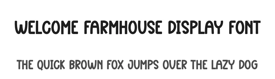 Welcome Farmhouse Display Font by creativeletter — Display Font