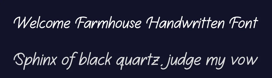 Welcome Farmhouse Handwritten Font by creativeletter — Script Handwritten Font — thumbnail 2