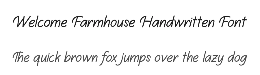 Welcome Farmhouse Handwritten Font by creativeletter — Script Handwritten Font