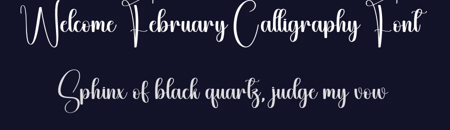 Welcome February Calligraphy Font by andikastudio — Script Handwritten Font — thumbnail 2