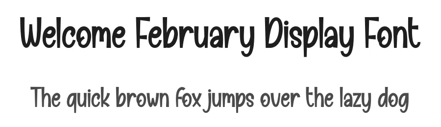 Welcome February Display Font by creativeletter — Display Font