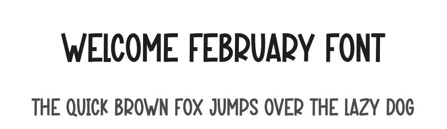 Welcome February Font by creativeletter — Script Handwritten Font