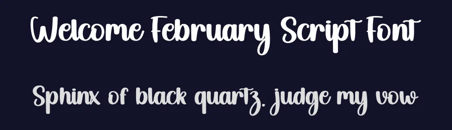 Welcome February Script Font by andikastudio — Display Font — thumbnail 2