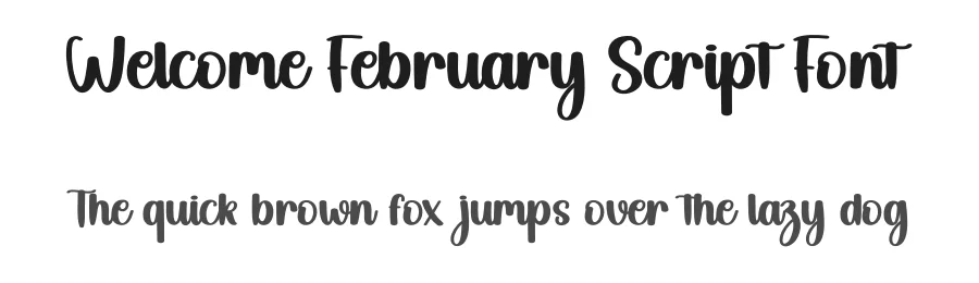 Welcome February Script Font by andikastudio — Display Font