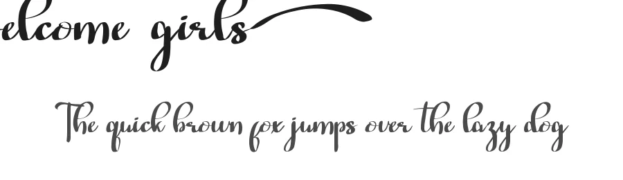 Welcome Girls by nihstudio — Script Handwritten Font