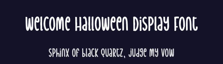 Welcome Halloween Display Font by creativeletter — Script Handwritten Font — thumbnail 2
