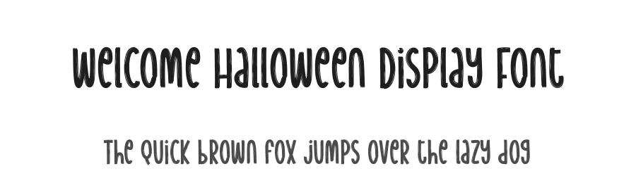 Welcome Halloween Display Font by creativeletter — Script Handwritten Font
