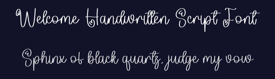Welcome Handwritten Script Font by andikastudio — Script Handwritten Font — thumbnail 2