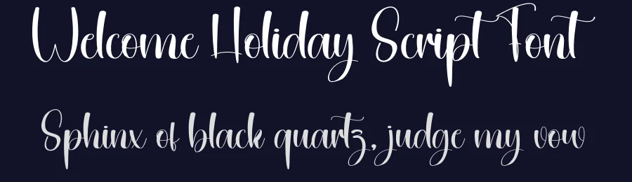 Welcome Holiday Script Font by creativeletter — Script Handwritten Font — thumbnail 2