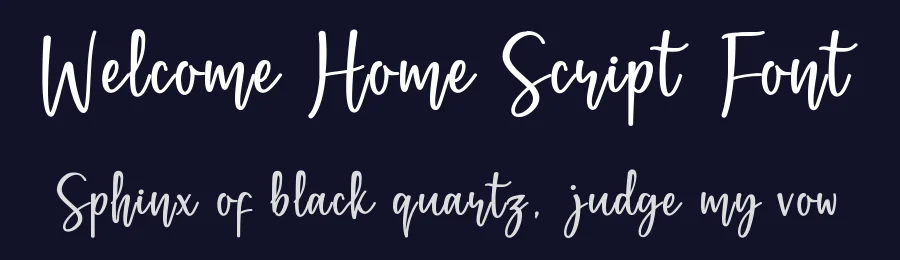 Welcome Home Script Font by YanisM — Script Handwritten Font — thumbnail 2