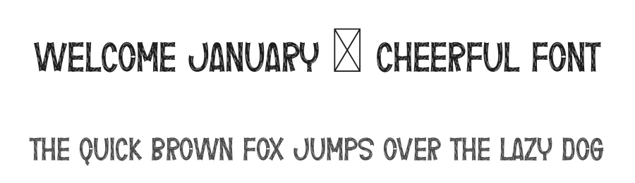 Welcome January – Cheerful Font by freshtypeink — Display Font
