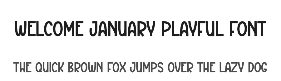 Welcome January Playful Font by creativeletter — Display Font