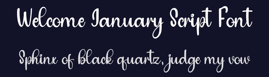 Welcome January Script Font by inermediaSTUDIO — Script Handwritten Font — thumbnail 2