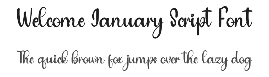 Welcome January Script Font by inermediaSTUDIO — Script Handwritten Font