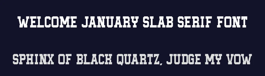 Welcome January Slab Serif Font by Almairatype — Decorative Font — thumbnail 2