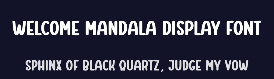 Welcome Mandala Display Font by andikastudio — Display Font — thumbnail 2
