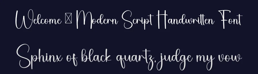 Welcome – Modern Script Handwritten Font by freshtypeink — Script Handwritten Font — thumbnail 2