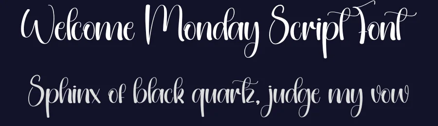 Welcome Monday Script Font by creativeletter — Script Handwritten Font — thumbnail 2
