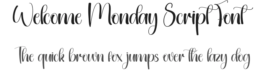 Welcome Monday Script Font by creativeletter — Script Handwritten Font