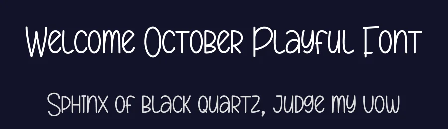 Welcome October Playful Font by andikastudio — Script Handwritten Font — thumbnail 2