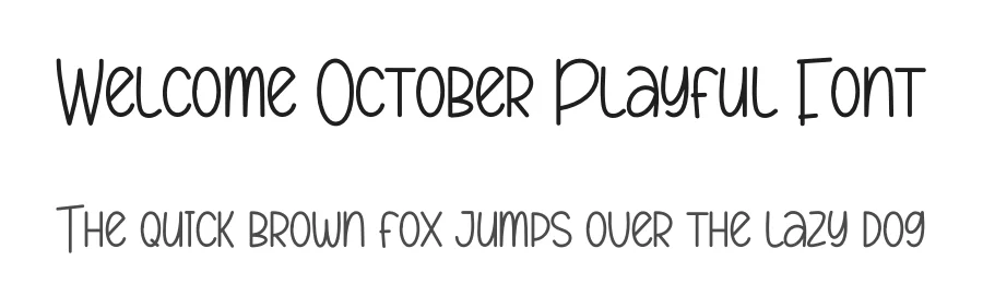 Welcome October Playful Font by andikastudio — Script Handwritten Font