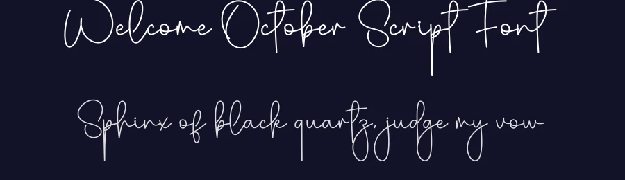 Welcome October Script Font by creativeletter — Script Handwritten Font — thumbnail 2