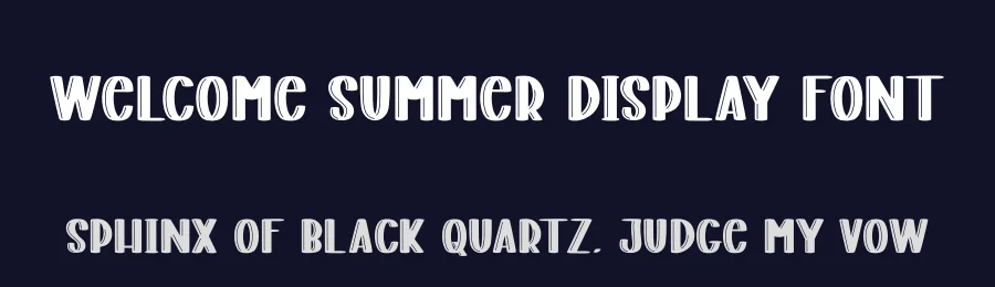 Welcome Summer Display Font by andikastudio — Display Font — thumbnail 2