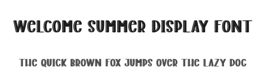 Welcome Summer Display Font by andikastudio — Display Font
