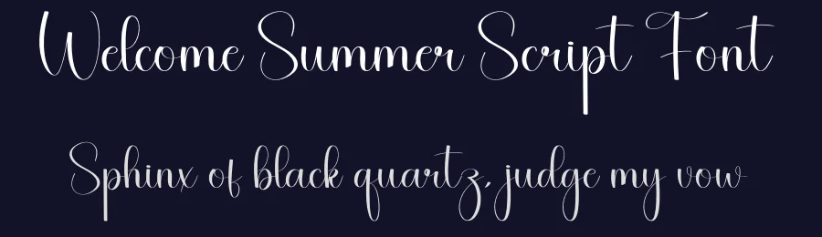 Welcome Summer Script Font by creativeletter — Script Handwritten Font — thumbnail 2