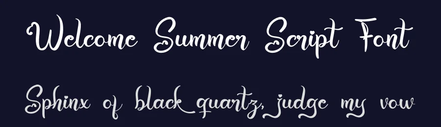 Welcome Summer Script Font by kateengciu — Script Handwritten Font — thumbnail 2