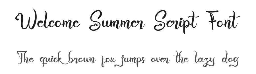 Welcome Summer Script Font by kateengciu — Script Handwritten Font