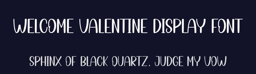Welcome Valentine Display Font by creativeletter — Display Font — thumbnail 2